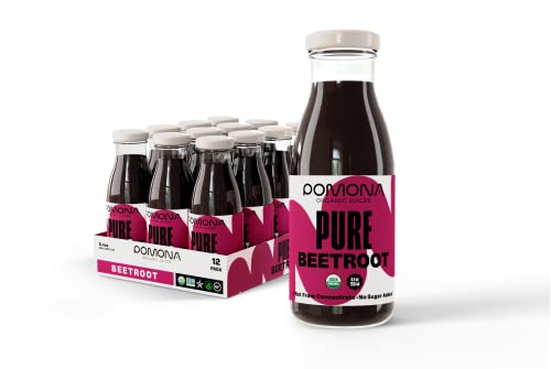 Pomona Organic Cold Pressed Beet Juice, 8.4 oz (Pack of 12)