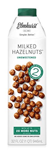 ELMHURST Unsweetened Hazelnut Milk, 32 oz