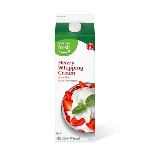 Amazon Fresh Heavy Whipping Cream, 32 Fl Oz