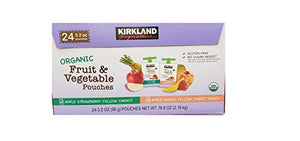 Kirkland Organic Fruit & Vegetable Pouches, 3.2 oz (24)