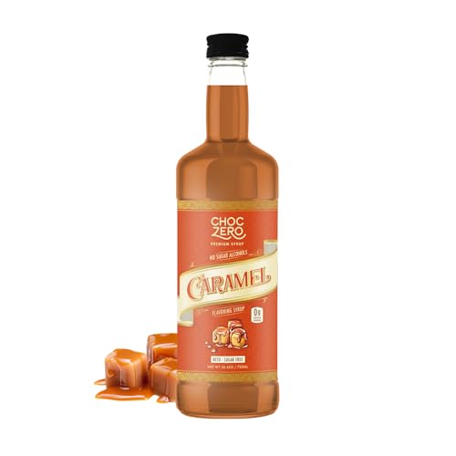 ChocZero Sugar Free Caramel Syrup, 26.5 oz