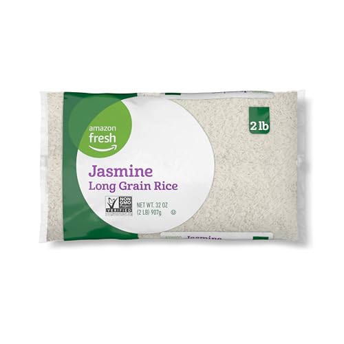 Amazon Fresh Jasmine Long Grain Rice, 2 Lb