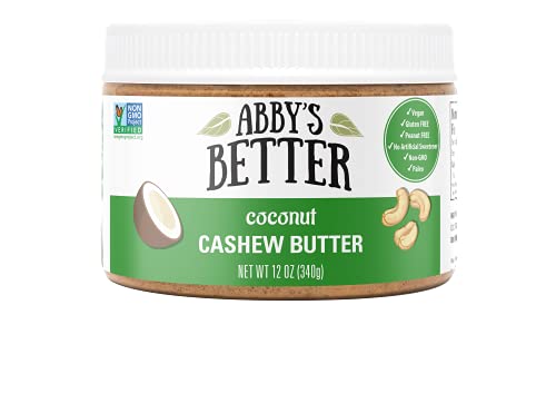 Abby's Better Coconut Cashew Nut Butter, 12 oz Jar