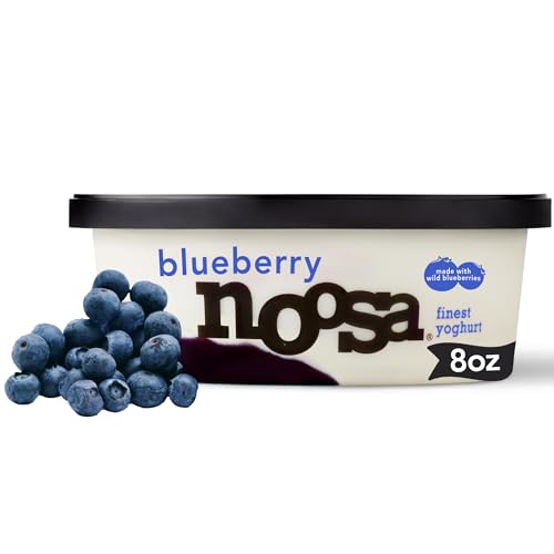 noosa Yoghurt, Blueberry, 8oz, Probiotic, Whole Milk Yogurt