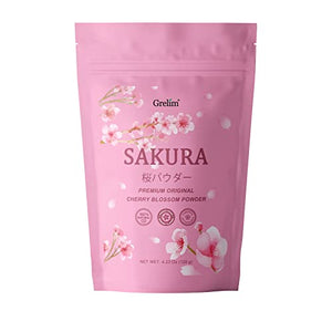 GRELIM Sakura Powder Premium Cherry Blossom Powder, 4.23 Oz