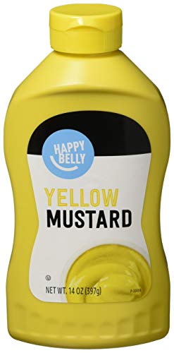 Amazon Brand - Happy Belly Yellow Mustard, 14 oz