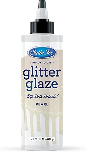 Satin Ice Pearl Glitter Glaze, 10oz