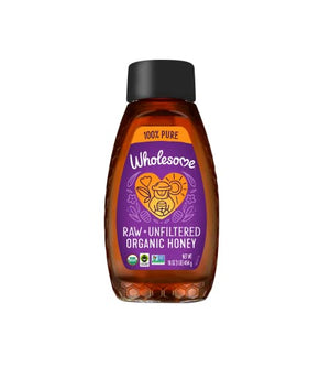 Wholesome Sweeteners Organic Raw Unfiltered Honey, 16 oz