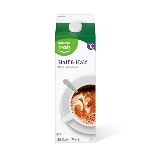 Amazon Fresh Half & Half, 32 Fl Oz