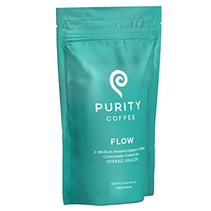 Purity Coffee FLOW Medium Roast Organic Coffee, 12 oz Bag