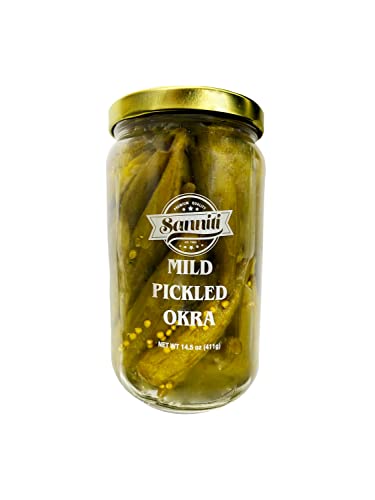 Sanniti Mild Pickled Okra, 14.5oz