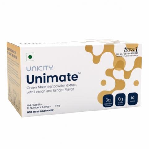 Unicity Unimate, Lemon and Ginger (Pack of 2)