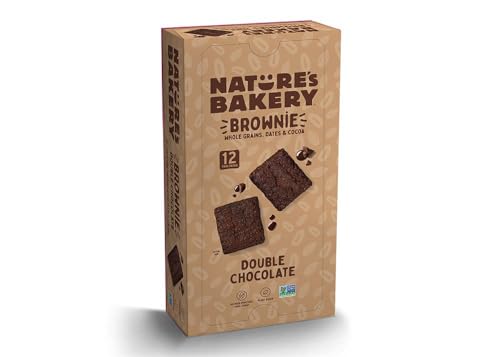 Nature’s Bakery Double Chocolate Brownie Bars, 12 Pack