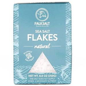 FALKSALT Cyprus Organic Sea Salt Flakes, 8.8oz