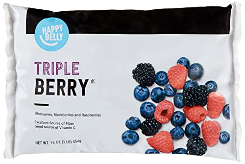 Amazon Happy Belly Triple Berry Mix, 16 oz