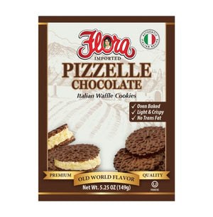 Pizzelle Cookies by Flora Foods - Chocolate - 23 Calories