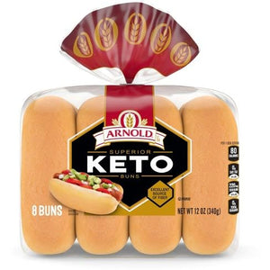 Arnold Keto Hot dog Buns, 12 Ounces (Pack of 2)