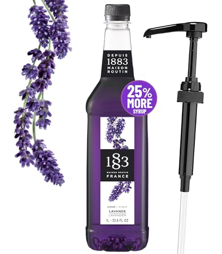 1883 Lavender Syrup, 33.8 Oz with Pump