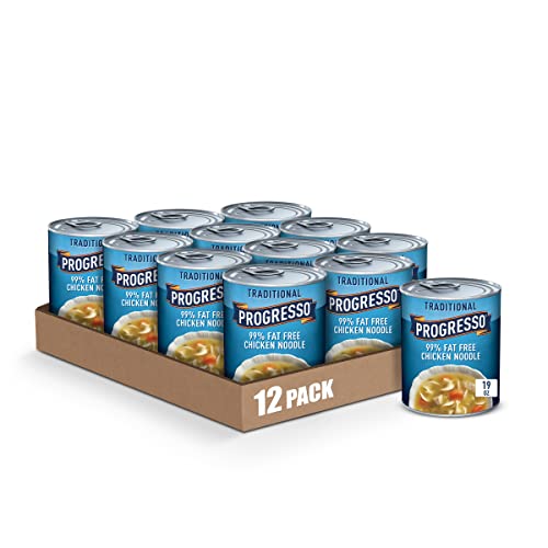 Progresso Traditional Chicken Noodle Soup, 19 oz (12 Pack)