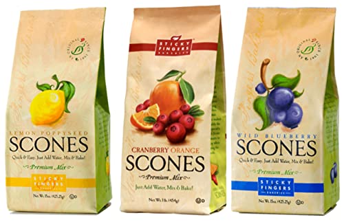 Sticky Fingers Scone Mix Variety Pack, 16 Ounces Each