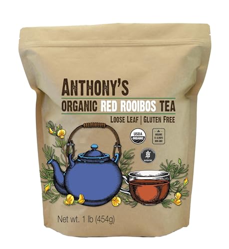 Anthony's Organic Red Rooibos Loose Leaf Tea, 1 lb