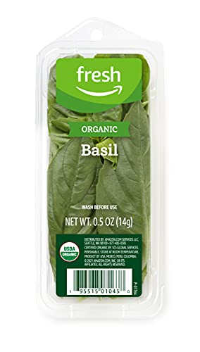 Amazon Fresh Organic Basil, 0.5 Oz