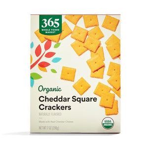 365 Organic Cheddar Squares, 7 Oz