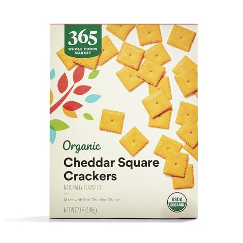 365 Organic Cheddar Squares, 7 Oz