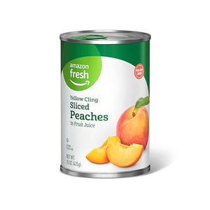 Amazon Fresh Yellow Cling Sliced Peaches, 15 oz