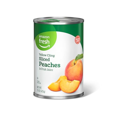 Amazon Fresh Yellow Cling Sliced Peaches, 15 oz