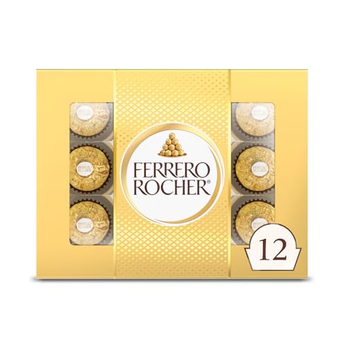 Ferrero Rocher, 12 Count, Milk Chocolate Hazelnut, 5.3 oz