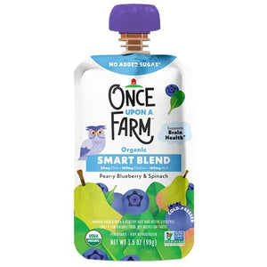 Once Upon a Farm Kids Snack, Peary Blueberry & Spinach