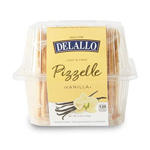 DeLallo Vanilla Pizzelles, 6oz, 6-Pack