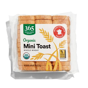 365 by Whole Foods Market, Mini Whole Wheat Toasts, 2.8 Ounce