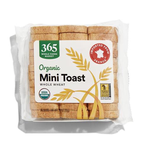 365 by Whole Foods Market, Mini Whole Wheat Toasts, 2.8 Ounce