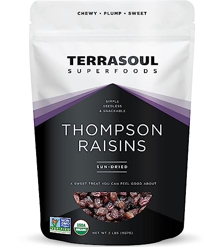 Terrasoul Superfoods Organic Raisins, 2 Lbs