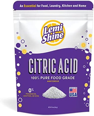 Lemi Shine 100% Citric Acid, 8 oz Bag