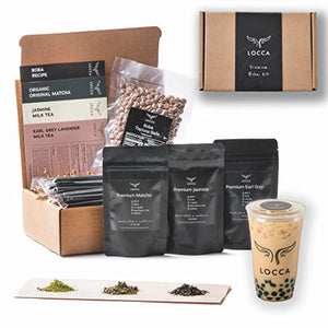 Locca Boba Tea Kit, 24+ Bubble Teas, Premium DIY Kit