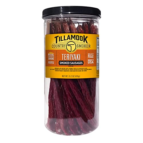 Tillamook Teriyaki Smoked Sausages, 15.2 Oz, 20 Count