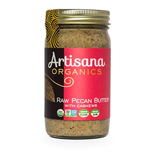 Artisana Organics Raw Pecan Butter with Cashews, 14oz Jar