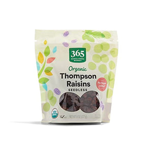 365 by Whole Foods Market Organic Thompson Raisins, 8 Ounce