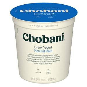 Chobani Non-Fat Plain Greek Yogurt 32oz