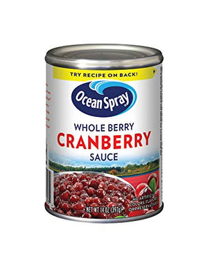 Ocean Spray Whole Cranberry Sauce, 14 oz Pack of 24