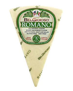 Romano Cheese Wedge, BelGioioso, approx. 8 oz