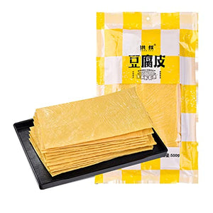 Tofu Skin Dried Fried Soybean Tofu Skin, 500g/17.63oz