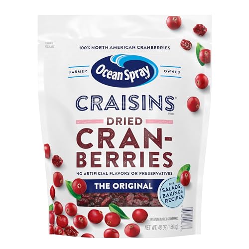 Ocean Spray Craisins Dried Cranberries, Original, 48 oz