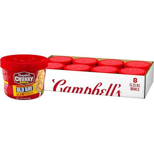 Campbell's Chunky Soup, OLD BAY Clam Chowder, 15.25 oz (8 Pack)