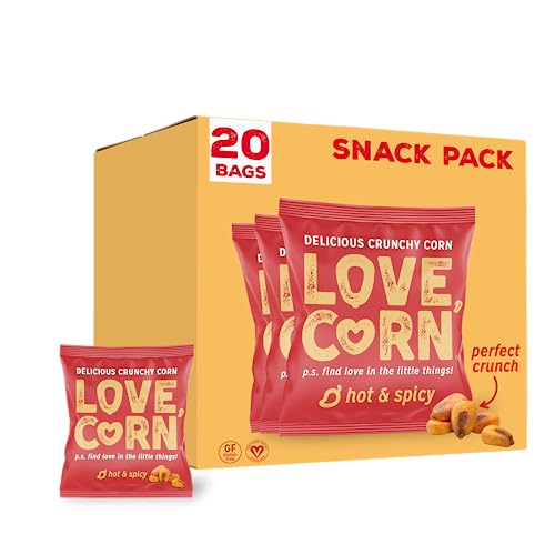 LOVE CORN Habanero Chilli Crunchy Corn, 0.7oz, 20 bags