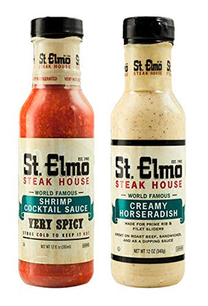 St Elmo Steak House Cocktail Sauce and Horseradish Bundle