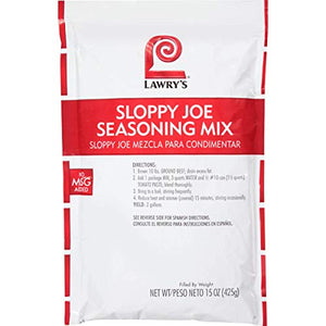 Lawrys Sloppy Joe Seasonings - 15 oz pack, 6 packs